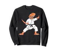 Funny Bearded Dragons Doing Karate Samurai Ninja Lizard Sudadera