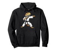 Funny Bearded Dragons Doing Karate Samurai Ninja Lizard Sudadera con Capucha