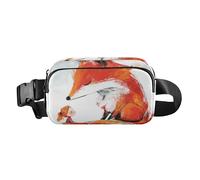 Funny Bee Collecting Honey - Elegante bolsa cruzada para mujeres, hombres, adolescentes, bolsa de cinturón resistente al agua para senderismo, Chubby Fox Little Girl, 1 size