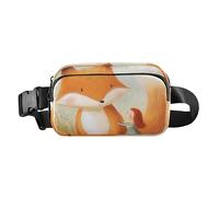 Funny Bee Collecting Honey - Elegante bolsa cruzada para mujeres, hombres, adolescentes, bolsa de cinturón resistente al agua para senderismo, Fox Sweet Little Girl, 1 size