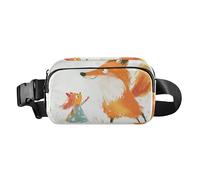 Funny Bee Collecting Honey - Elegante bolsa cruzada para mujeres, hombres, adolescentes, bolsa de cinturón resistente al agua para senderismo, Perfect Fox Little Girl, 1 size