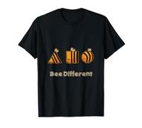 Funny Bee Diferente Camiseta Triángulo Cuadrado Y Círculo Abeja Camiseta