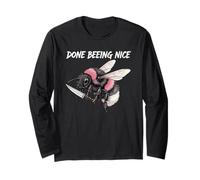 Funny Bee Hive Honey Lover Tee Funny Beekeeper Manga Larga