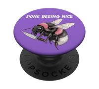 Funny Bee Hive Honey Lover Tee Funny Beekeeper PopSockets PopGrip Adhesivo