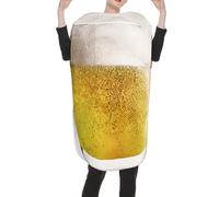 Funny Beer Costume, Realistic Beer Mug Suit, Cosplay Party Drink Outfit | Novelty Beverage Outfit, Humorous Dress-Up Attire For Men Women Cosplayers Carnivals Stage Bar Holiday Party Events Photoshoot