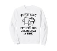 Funny Beer Dad - Sobreviviendo a la paternidad una Cerveza a la Vez Sudadera