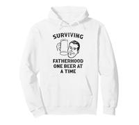 Funny Beer Dad - Sobreviviendo a la paternidad una Cerveza a la Vez Sudadera con Capucha
