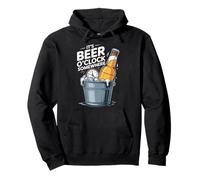Funny Beer O'Clock National Beer Day Celebration Brew Fan Sudadera con Capucha