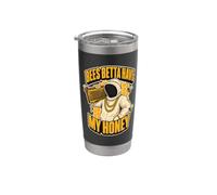 Funny Bees Betta Have My Honey Apicultor Juego de palabras de apicultura Vaso térmico de acero inoxidable de doble pared