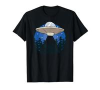 Funny Believe in OVNIs Alien Space Mystery Beam Design Camiseta gráfica económica, Hombre, Negro, L