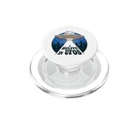 Funny Believe in OVNIs Alien Space Mystery Beam Design PopSockets PopGrip para MagSafe