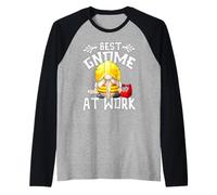 Funny Best Construction Worker GNOME Dad Who Loves Building Camiseta Manga Raglan