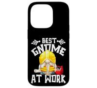 Funny Best Construction Worker GNOME Dad Who Loves Building Carcasa para iPhone 14 Pro
