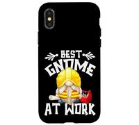 Funny Best Construction Worker GNOME Dad Who Loves Building Carcasa para iPhone X/XS