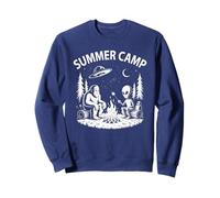 Funny Best Summer Camp Ever Alien Bigfoot Camping Conspiración Sudadera