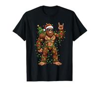 Funny Big Foot Feliz Navidad Santa Claus Funny Family Camiseta gráfica económica