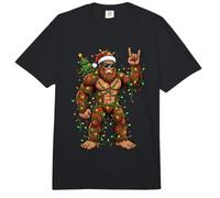 Funny Big Foot Feliz Navidad Santa Claus Funny Family Comfort Colors Adult Heavyweight T-Shirt