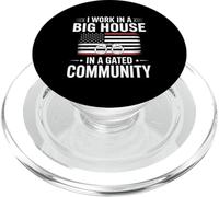 Funny Big House Oficial de Correcciones de la Comunidad Cerrada PopSockets PopGrip para MagSafe