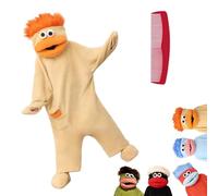 Funny Big Mouth Monster Adult Onesie Pajamas,Cozy Green Monster Hooded Fleece Onesie Oversized Pajama,Soft Plush Jumpsuit (FR/ES, Letras, M, Regular, Regular, Orange)