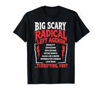 Funny Big Scary Radical Left Agenda Sarcástica Camiseta