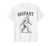 Funny Bigfoot Big Fart Sasquatch Pedos Papá Mordaza Día del Padre Camiseta