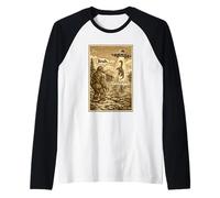 Funny Bigfoot Bruh UFO Alien Loch Ness Monster Abduction Camiseta Manga Raglan