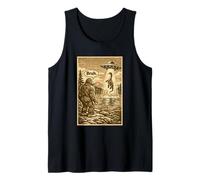 Funny Bigfoot Bruh UFO Alien Loch Ness Monster Abduction Camiseta sin Mangas