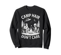 Funny Bigfoot Camp Hair Don't Care Equipo de Camping Sasquatch Sudadera