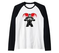 Funny Bigfoot in Love Heart Happy Valentine's Day Camiseta Manga Raglan