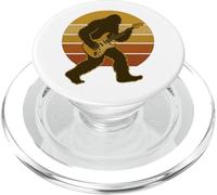 Funny Bigfoot Playing Guitar Bigfoot Musician Rock Music PopSockets PopGrip para MagSafe