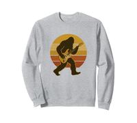 Funny Bigfoot Playing Guitar Bigfoot Musician Rock Music Sudadera