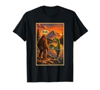 Funny Bigfoot Sasquatch Bruh Loch Ness Monster Introvert Camiseta