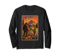 Funny Bigfoot Sasquatch Bruh Loch Ness Monster Introvert Manga Larga