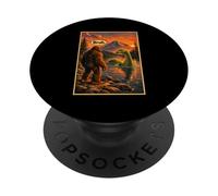 Funny Bigfoot Sasquatch Bruh Loch Ness Monster Introvert PopSockets PopGrip Adhesivo