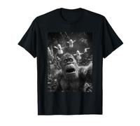 Funny Bigfoot Selfie con Fantasmas Bosque embrujado Halloween Camiseta