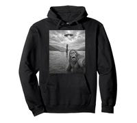 Funny Bigfoot Selfie con Monstruo del Lago Ness Y OVNIs Sudadera con Capucha