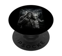 Funny Bigfoot Selfie Rock En UFO Sasquatch PopSockets PopGrip Adhesivo