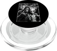 Funny Bigfoot Selfie Rock En UFO Sasquatch PopSockets PopGrip para MagSafe
