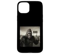 Funny Bigfoot Selfie UFOs UAP Área de Encuentro 51 Visitante Carcasa para iPhone 15 Plus