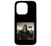 Funny Bigfoot Selfie UFOs UAP Área de Encuentro 51 Visitante Carcasa para iPhone 15 Pro