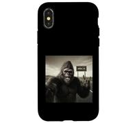 Funny Bigfoot Selfie UFOs UAP Área de Encuentro 51 Visitante Carcasa para iPhone X/XS