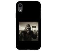 Funny Bigfoot Selfie UFOs UAP Área de Encuentro 51 Visitante Carcasa para iPhone XR