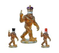 Funny Bigfoot Whiskey Bottle, Engraved Sasquatch-Shaped Glass Decanter for Whiskey, Wine, Funny Rustic Bar, Lodge & Cabin Decor, Gift for Bigfoot Love