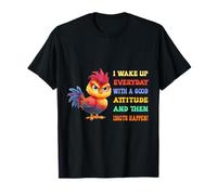 Funny Bird Grumpy Rooster Sarcastic Quote Chicken Humor Joke Camiseta