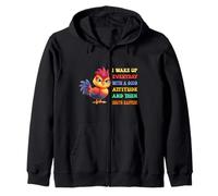 Funny Bird Grumpy Rooster Sarcastic Quote Chicken Humor Joke Sudadera con Capucha