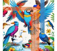 "Funny Birds" Coloring book for kids, from 3 to 7 years old