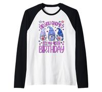 Funny Birthday Gnomes Did You GNOME Its My 40th Birthday Camiseta Manga Raglan