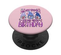 Funny Birthday Gnomes Did You GNOME Its My 40th Birthday PopSockets PopGrip Adhesivo