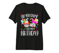 Funny Birthday Gnomes Women Did You GNOME It`s My Birthday Camiseta Premium