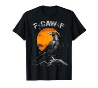 Funny Black Bird Vintage Black Crow, F-Caw-F Moon Camiseta